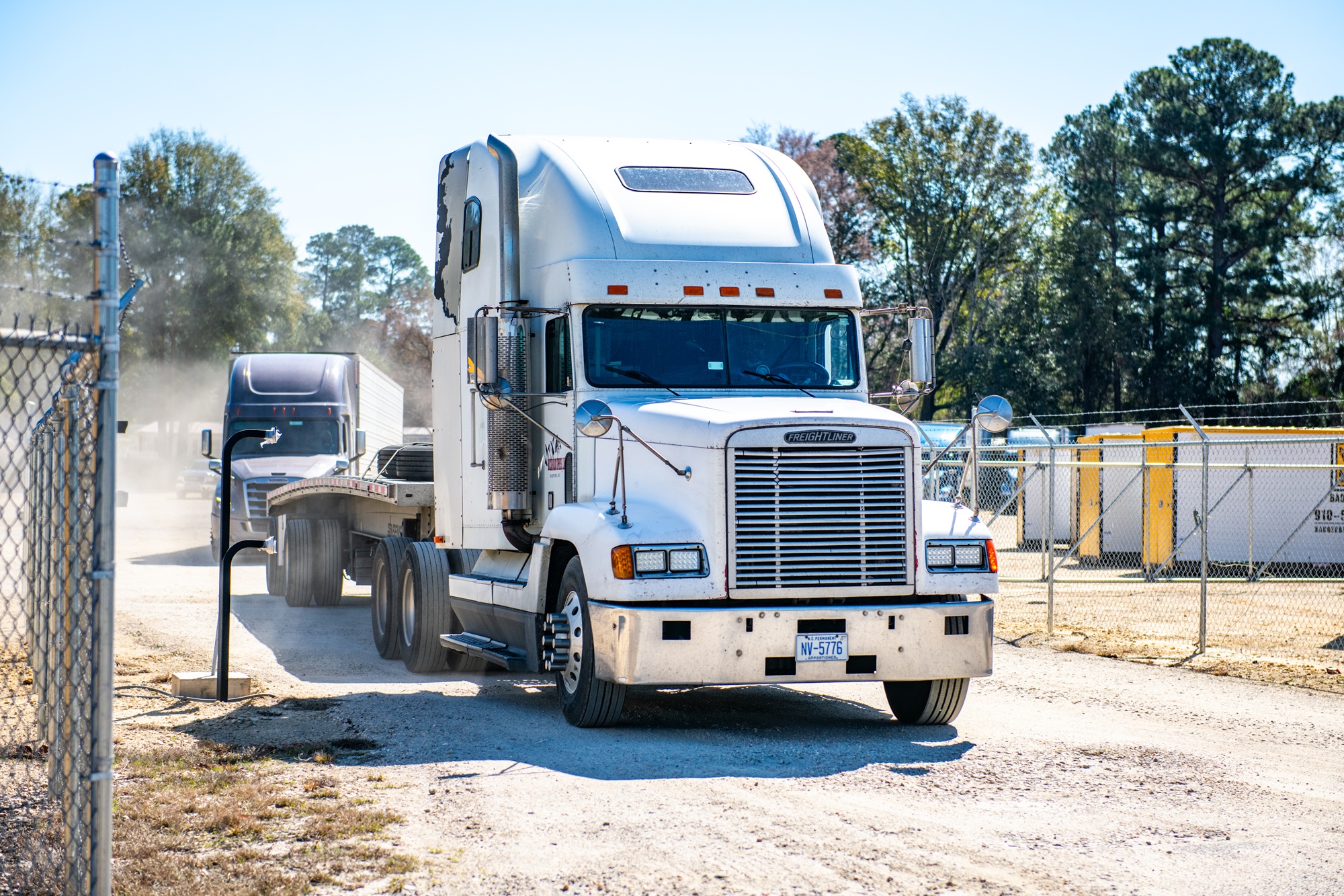 Tractor Trailer parking at Mile Marker Parking in Fayetteville & Wilmington, MN