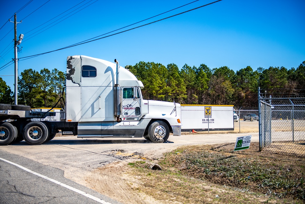 Semi-trailer parking in Fayetteville and Wilmington